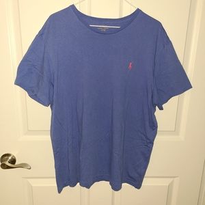 Blue Polo Short Sleeve Men's Top